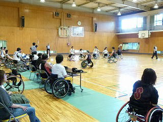 車いすバスケット「大文字CUP」