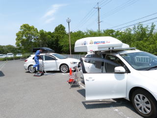 福祉車両整備点検中